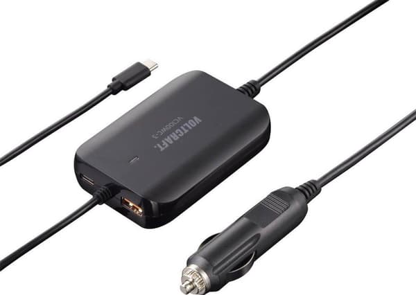 VOLTCRAFT VC100WC-3 VC-12380810 USB-laturi Auto Lähtövirta (max.) 5 A 3 x USB, USB-C-liitäntä, USB-C-liitin USB Virta
