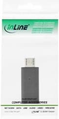 Miniatyrbillede 3 af 4: InLine 33302I afstandsstykke til kabler micro USB han USB C Sort