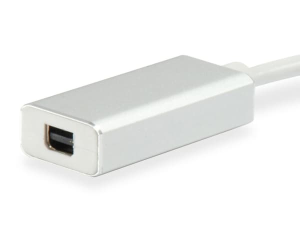 Utrusta 133457 Kabeldistans USB Typ C Mini DisplayPort Vit