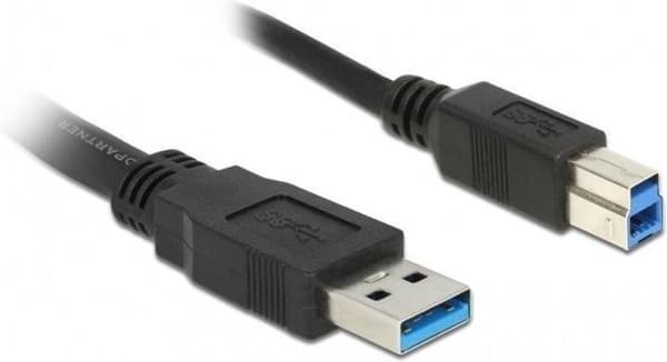 InLine 1m USB 3.0 USB-kaapeli USB A USB B Musta