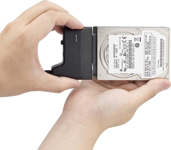 Renkforce Harddisk adapter [1x USB-A 2.0 stik - 1x SATA combo stik 15+7-pin] 30,00 cm Sort