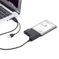 Miniatyrbillede 2 af 9: Renkforce Harddisk adapter [1x USB-A 2.0 stik - 1x SATA combo stik 15+7-pin] 30,00 cm Sort