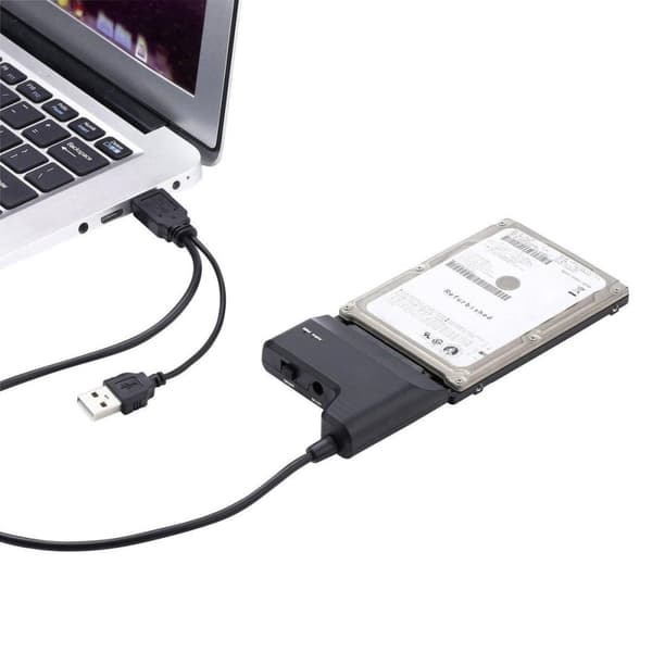 Renkforce Harddisk adapter [1x USB-A 2.0 stik - 1x SATA combo stik 15+7-pin] 30,00 cm Sort