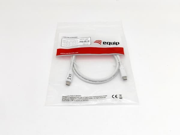 Udstyr 128361 USB-kabel 1 m USB 3.2 Gen 1 (3.1 Gen 1) USB C Hvid