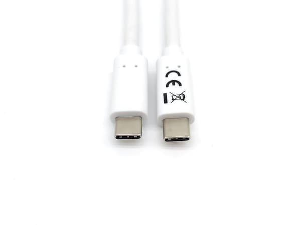 Udstyr 128361 USB-kabel 1 m USB 3.2 Gen 1 (3.1 Gen 1) USB C Hvid