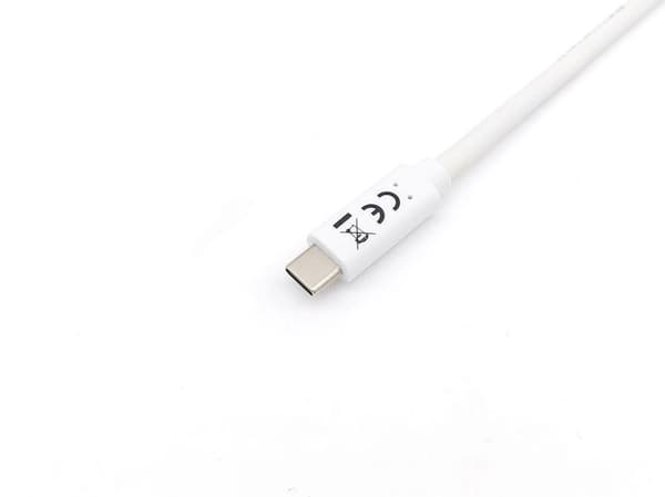 Udstyr 128361 USB-kabel 1 m USB 3.2 Gen 1 (3.1 Gen 1) USB C Hvid