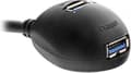 Miniatyrbild 4 av 5: InLine USB till 2x USB dockningskabel - USB3.0 - upp till 0,9A / svart - 2 meter