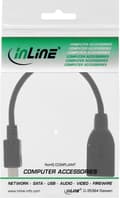Pikkukuva 4 / 4: InLine 31606 USB-kaapeli 0,15 m USB A Micro USB B Musta
