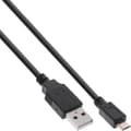 Miniatyrbild 5 av 6: InLine USB A/Micro-B USB, 1 m USB-kabel USB 2.0 Micro USB B Svart