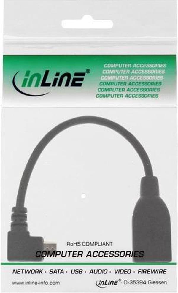 InLine 31606W USB kabel Micro USB B USB A Sort