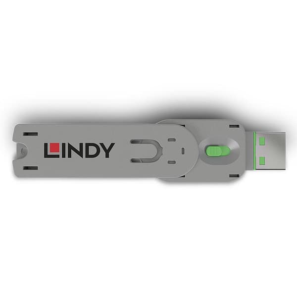 LINDY 40621 Nyckel för USB-portlås, grön