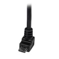 Miniatyrbild 4 av 5: StarTech.com USB2.0 A till Micro USB B-kabel vinklad - USB-kabel - USB Typ A, 4-stift (M) - 5-stift Micro USB Typ B (M) - 2,0 m (USB/USB2.0 ) - Gjuten