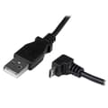 Miniatyrbild 2 av 5: StarTech.com USB2.0 A till Micro USB B-kabel vinklad - USB-kabel - USB Typ A, 4-stift (M) - 5-stift Micro USB Typ B (M) - 2,0 m (USB/USB2.0 ) - Gjuten