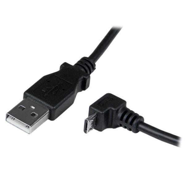 StarTech.com USB2.0 A till Micro USB B-kabel vinklad - USB-kabel - USB Typ A, 4-stift (M) - 5-stift Micro USB Typ B (M) - 2,0 m (USB/USB2.0 ) - Gjuten