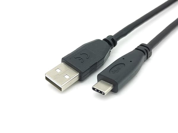 Utrusta USB 2.0 Typ C till Typ A-kabel - M/M - 2,0 m - 2 m - USB A - USB C - USB 2.0 - 480 Mbit/s - Svart (128885)