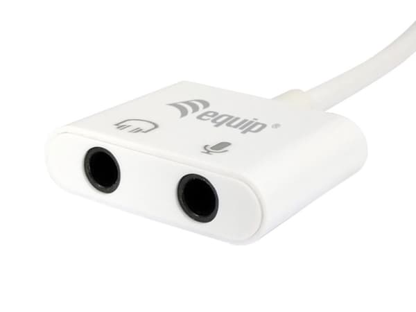 utrusta - Adapter USB-C till jackkontakt - USB-C (M) till stereo minijackkontakt (W) - 15 cm