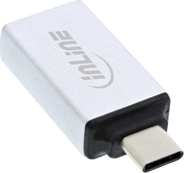 InLine USB-C til USB-A-adapter - USB3.1 Gen 2 - op til 3A / Aluminium