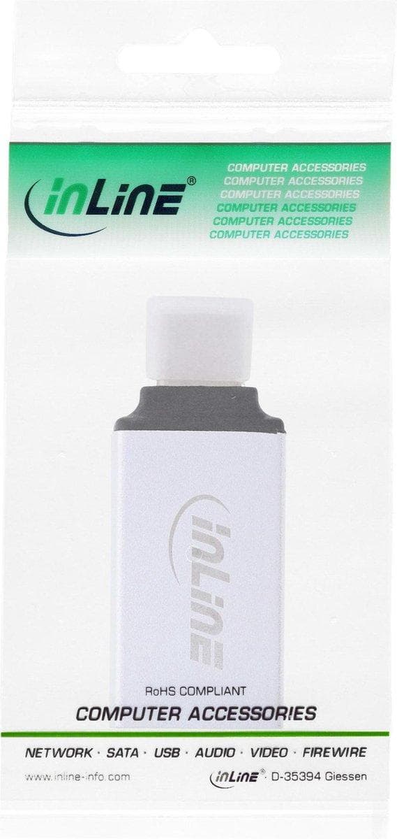 InLine USB-C til USB-A-adapter - USB3.1 Gen 2 - op til 3A / Aluminium