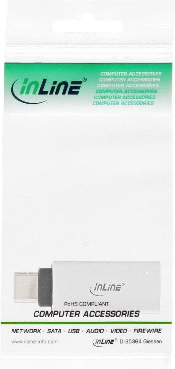 InLine USB-C til USB-A-adapter - USB3.1 Gen 2 - op til 3A / Aluminium