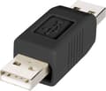 Miniatyrbillede 2 af 3: Renkforce USB 2.0 Adapter [1x USB-A 2.0 stik - 1x USB-A 2.0 stik] rf-usba-02 Guldbelagte stikkontakter