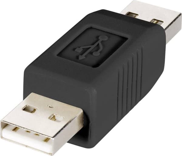 Renkforce USB 2.0 Adapter [1x USB-A 2.0 stik - 1x USB-A 2.0 stik] rf-usba-02 Guldbelagte stikkontakter