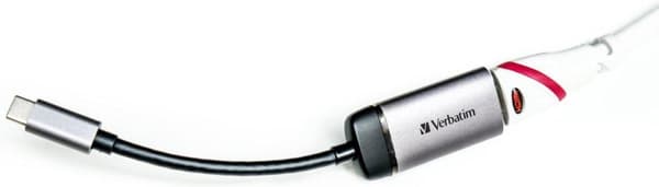 Verbatim 49143 videokabel adapter 0,01 m USB C HDMI Sort, Sølv