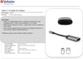 Miniatyrbillede 5 af 6: Verbatim 49143 videokabel adapter 0,01 m USB C HDMI Sort, Sølv