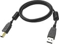 Miniatyrbild 3 av 3: Vision Professional - USB-kabel - USB (M) till USB Typ B (M) - USB 2.0 - 1 m - Svart