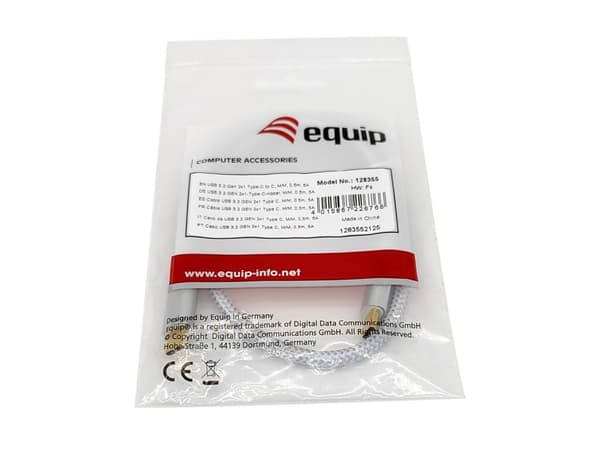 Utrusta USB-kabel 3,2 C -> C 0,5m vit