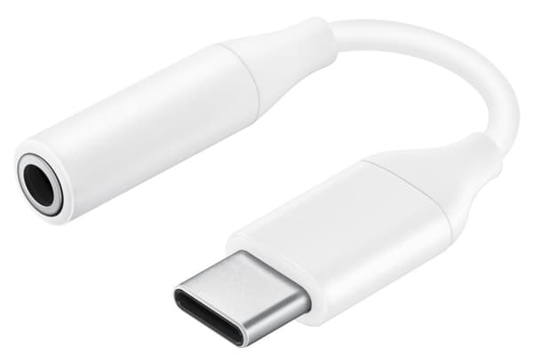 Samsung USB-C til 3,5 mm jack-adapter - hvid