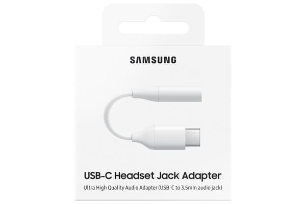 Samsung USB-C til 3,5 mm jack-adapter - hvid