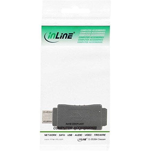 InLine 31602 USB adapter USB mini 5-stifts uttag - USB micro-B kontakt