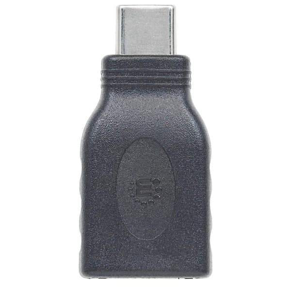 Manhattan USB 3.2 Gen 1 (USB 3.0) Adapter [1x USB 3.2 Gen 2-stik C (USB 3.1) - 1x USB 3.2 Gen 2-stik A (USB 3.1)] Adapter USB-C-stik til USB A Buchse