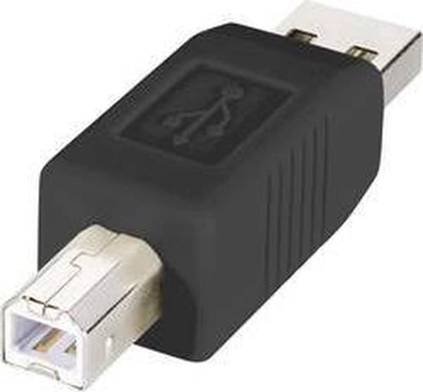 Renkforce USB 2.0 Adapter [1x USB-A 2.0 stik - 1x USB-B 2.0 stik] rf-usba-03 Guldbelagte stikkontakter