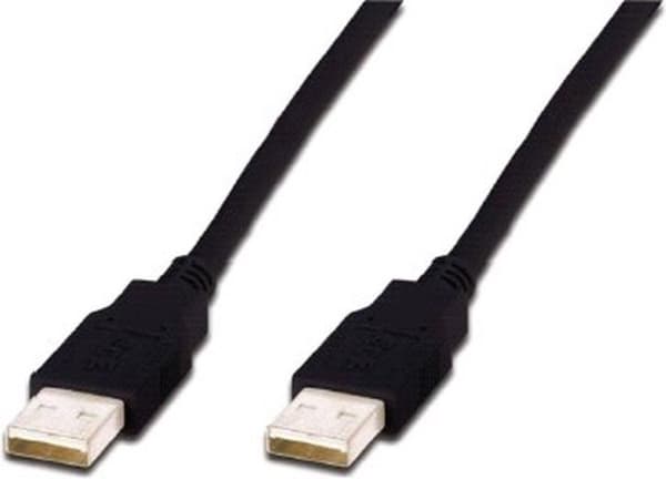 Digitus USB-kabel USB 2.0 USB-A-kontakt, USB-A-kontakt 5,00 m Svart