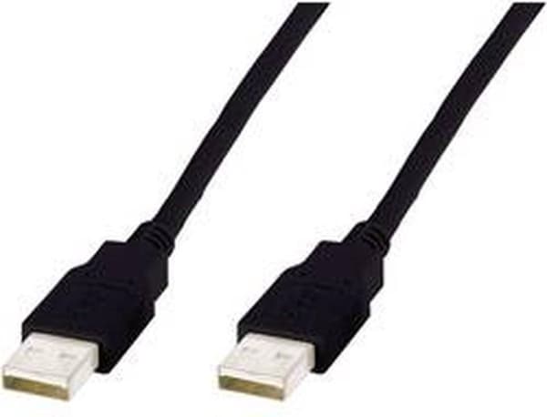 Digitus USB-kabel USB 2.0 USB-A-kontakt, USB-A-kontakt 5,00 m Svart