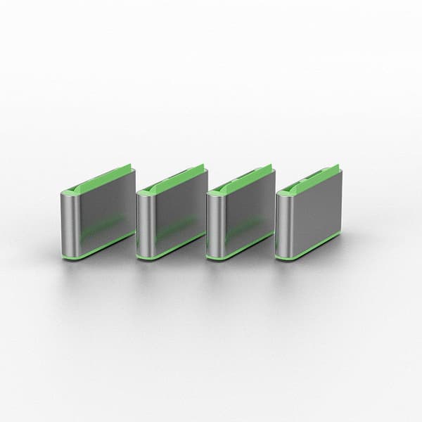 LINDY 40438 USB Type C -portin lukko, vihreä, 10 kappaleen pakkaus