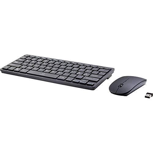 Renkforce RF-KMC-410 trådlöst tangentbord, musset tyskt, QWERTZ svart