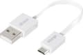Miniatyrbild 3 av 4: Akasa USB-kabel USB 2.0 USB-A-kontakt, USB-micro-B-kontakt 15,00 cm Vit Mycket flexibla, guldpläterade kontaktkontakter, UL-certifierade