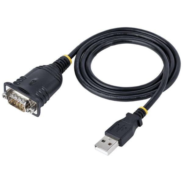 StarTech.com 1m USB seriell adapter - USB till RS232 adapter - Prolific IC - USB till seriell konverterare för PLC/skrivare/skanner/switch - USB till
