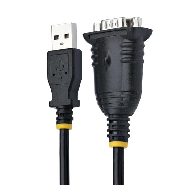 StarTech.com 1m USB seriell adapter - USB till RS232 adapter - Prolific IC - USB till seriell konverterare för PLC/skrivare/skanner/switch - USB till