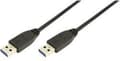 Miniatyrbillede 3 af 4: LogiLink USB-kabel USB 3.2 Gen1 (USB 3.0 / USB 3.1 Gen1) USB-A-stik, USB-A-stik 3,00 m Sort