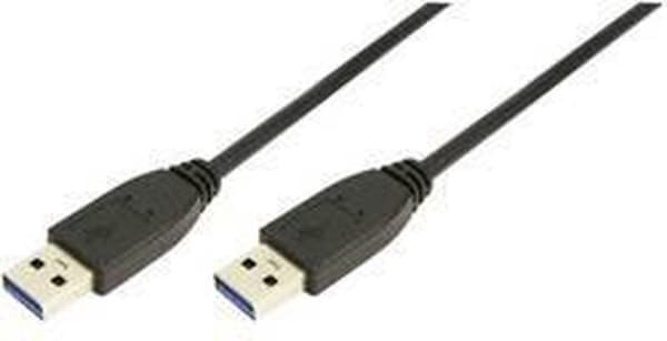 LogiLink USB-kabel USB 3.2 Gen1 (USB 3.0 / USB 3.1 Gen1) USB-A-stik, USB-A-stik 3,00 m Sort