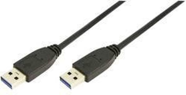 LogiLink USB-kabel USB 3.2 Gen1 (USB 3.0 / USB 3.1 Gen1) USB-A-stik, USB-A-stik 3,00 m Sort