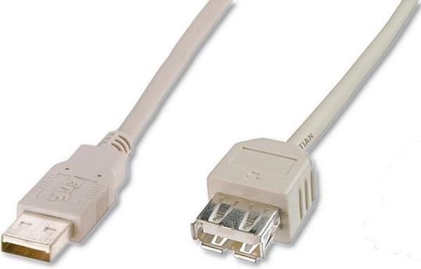 Digitus AK-300202-018-E USB-kabel 1,8 m USB 2.0 USB A Beige
