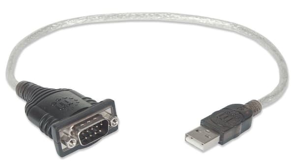 Manhattan USB 1.1-adapter [1x USB 1.1-kontakt A - 1x D-sub-kontakt 9-stift] 205146 Guldpläterade kontaktkontakter