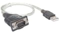 Miniatyrbild 2 av 5: Manhattan USB 1.1-adapter [1x USB 1.1-kontakt A - 1x D-sub-kontakt 9-stift] 205146 Guldpläterade kontaktkontakter