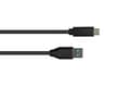 Miniatyrbillede 2 af 4: Gode forbindelser USB 3.2 Gen.2 kabel - 10GBit/s / 3A - stik A til USB-C™ stik - højkvalitets KOBBERLEDNING - sort - 0,5m / 50 cm