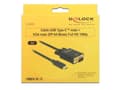 Miniatyrbillede 4 af 4: DeLOCK 85263 videokabeladapter 3 m USB C VGA (D-Sub) Sort