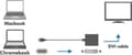 Miniatyrbillede 3 af 6: DeLOCK Premium USB-C til DVI adapter med DP Alt Mode (1920 x 1200) / sort - 0,20 meter